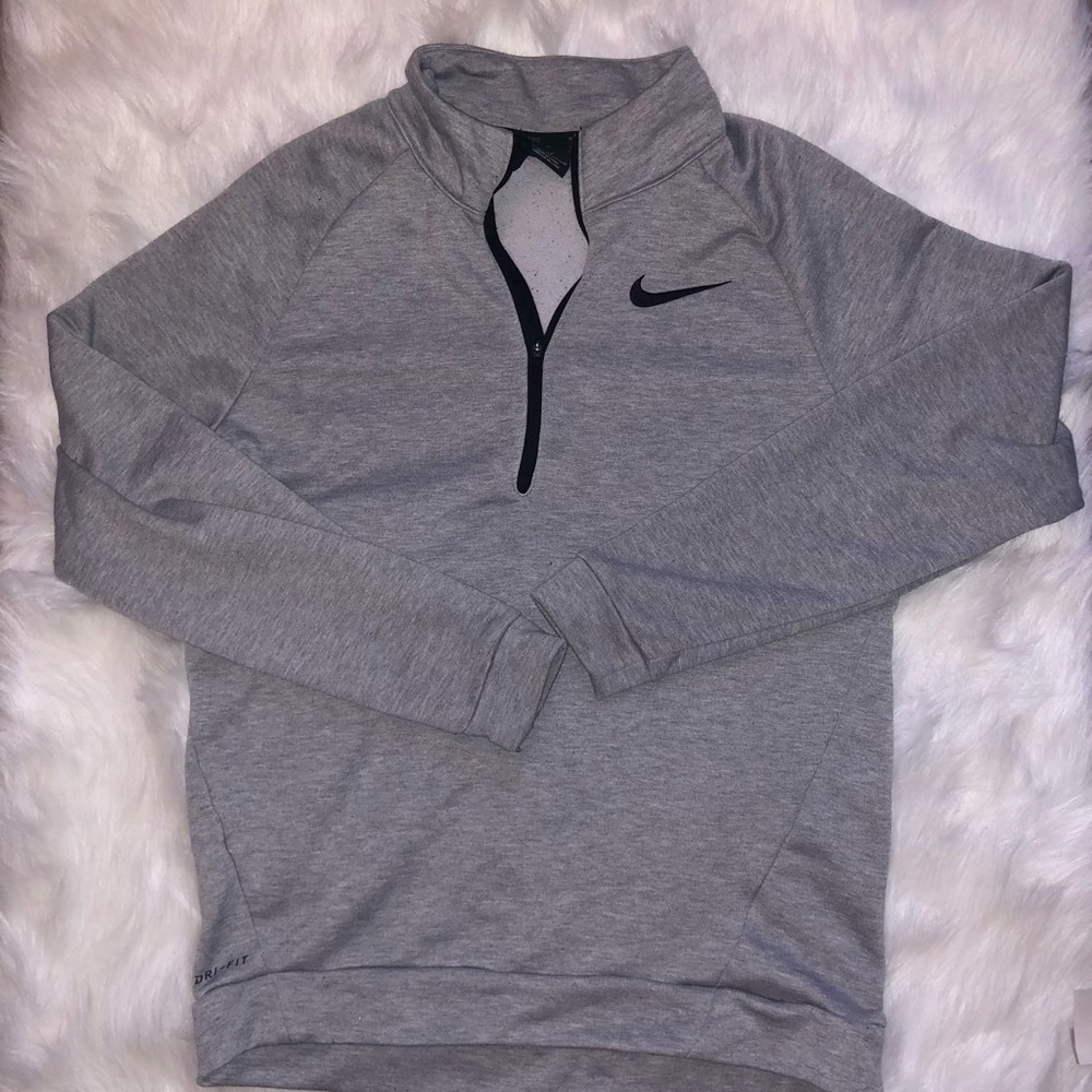 Men’s Nike Medium Gray Quarter Zip